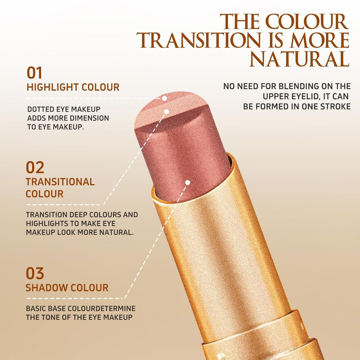 Effortless 3 Color Eyeshadow Stick