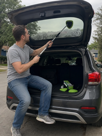 Finally, I don't have to struggle with the blind spot in the rear window anymore.