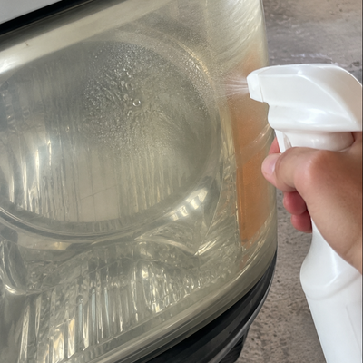 No sanding, just spray and wipe – even on severe oxidation