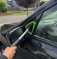 The swivel head is a game changer for side mirrors and narrow windows
