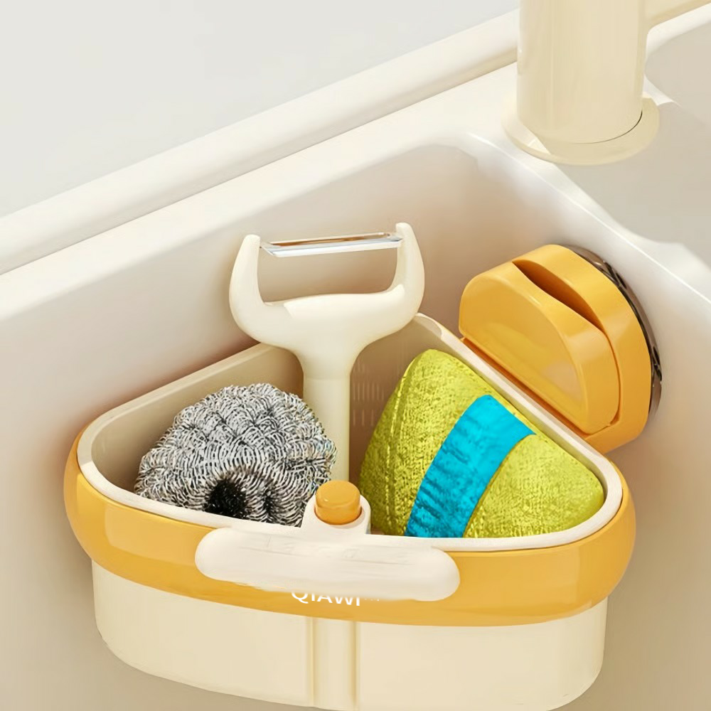 QIAWI™-Suction Cup Sink Corner Rack